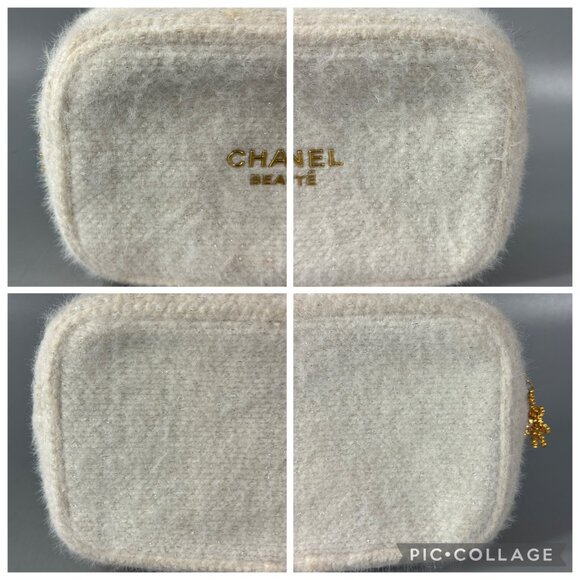 Chanel Beaute Snowflake Makeup Cosmetic Bag - Picture 9 of 12